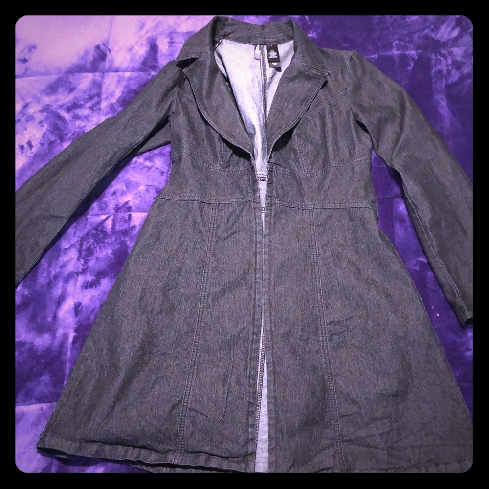 Bisou Bisou long Jean jacket and pants suit
